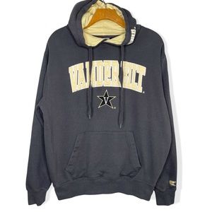 Vanderbilt University Vandy Commodores Black Gold Hoodie Sweatshirt Size Medium